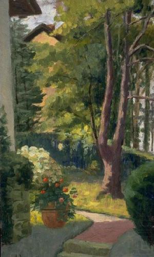 The Garden at Villa Pat, Louis Dewis